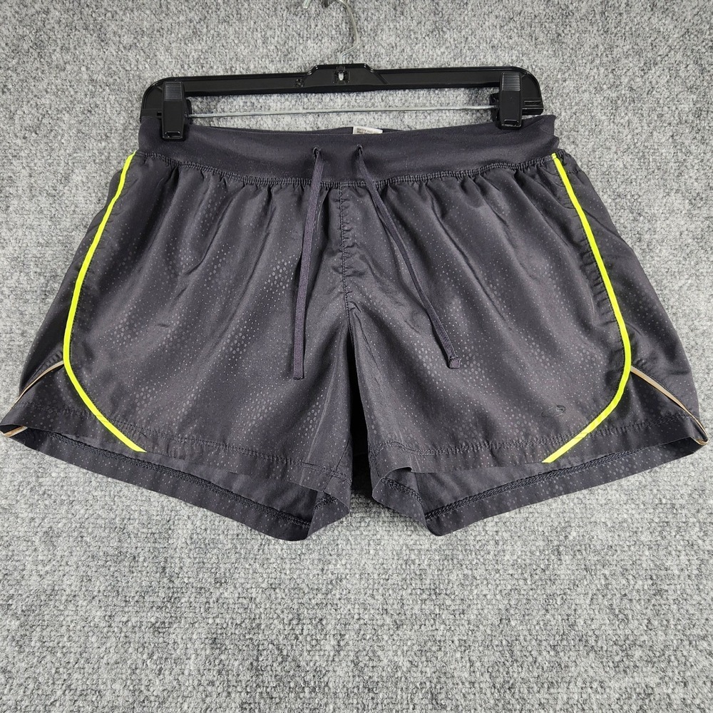 C9 by Champion Womens Black Running‎ Shorts Neon Yellow Trim Size S 89674-UIP